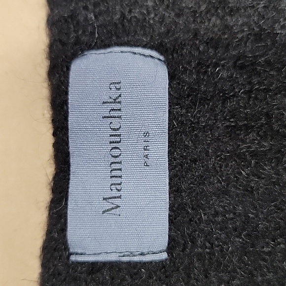 Mamouchka, Size Unknown Black Buttondown 30% Mohair V-Neck Sweater, Great Cond. - Picture 9 of 10